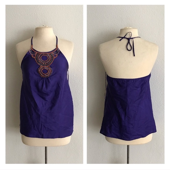 Trina Turk Tops - Trina Turk silk halter top